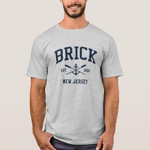 Brick NJ marine Crossed Oars & Anchor T-shirt
