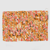 Brick-ontwerp met heldere tonen die hen scheiden golfhanddoek (Horizontaal)