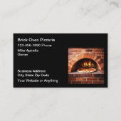Brick Oven Pizza Plaats Visitekaartjes (Voorkant)