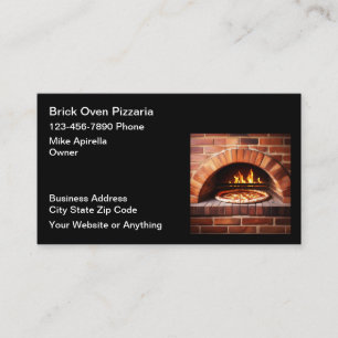 Brick Oven Pizza Plaats Visitekaartjes