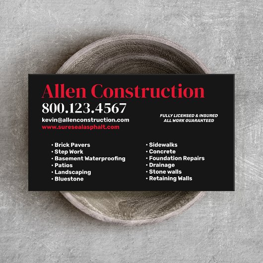 Brick Pavers oprit en patio's Visitekaartje