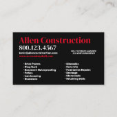 Brick Pavers oprit en patio's Visitekaartje (Voorkant)