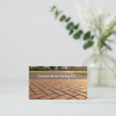 Brick Paving And Pavers Theme Business Cards Visitekaartje (Staand voorkant)