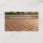 Brick Paving And Pavers Theme Business Cards Visitekaartje (Voorkant)