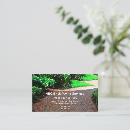 Brick Paving and Remodeling Visitekaartje (Staand voorkant)