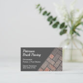 Brick Paving Driveway Construction Visitekaartje (Staand voorkant)