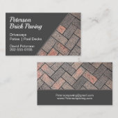 Brick Paving Driveway Construction Visitekaartje (Voorkant / Achterkant)