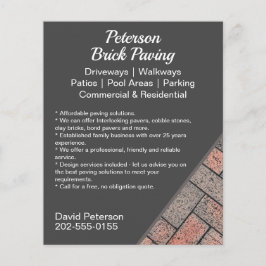 Brick Paving Driveway-promotie Flyer