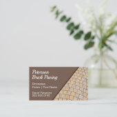 Brick Paving Patio Construction Visitekaartje (Staand voorkant)