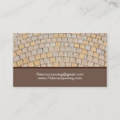 Brick Paving Patio Construction Visitekaartje (Achterkant)