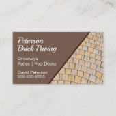 Brick Paving Patio Construction Visitekaartje (Voorkant)