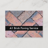 Brick Paving Service Visitekaartje (Voorkant)