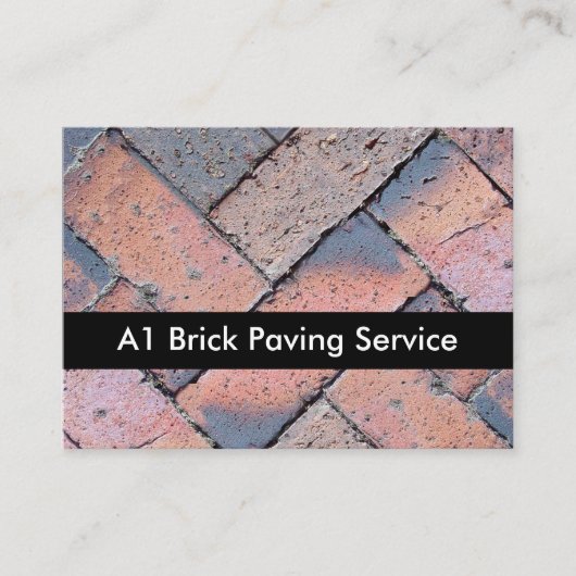 Brick Paving Service Visitekaartje (Voorkant)