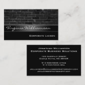  Brick Personal Black Visitekaartjes (Voorkant / Achterkant)