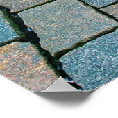 Brick Plaza bij The Grand Place - Brussel, België Poster (Hoek)