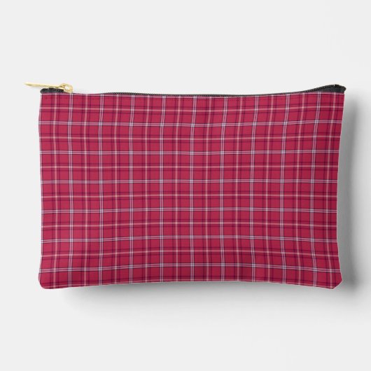 Brick Red and Soft Peach Plaid Etui (Voorkant)