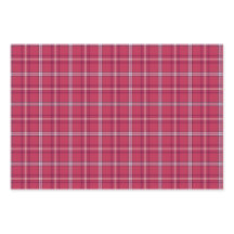 Brick Red and Soft Peach Plaid