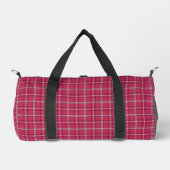 Brick Red and Soft Peach Plaid Plunjezak (Voorkant)