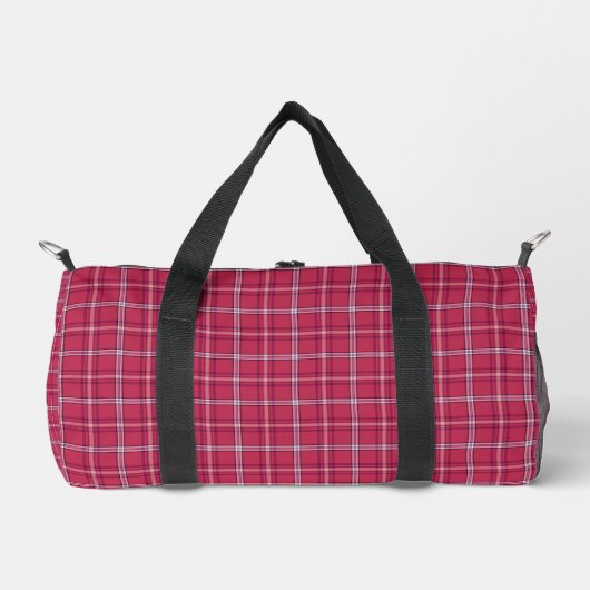 Brick Red and Soft Peach Plaid Plunjezak (Voorkant)