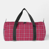 Brick Red and Soft Peach Plaid Plunjezak (Achterkant)