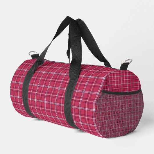 Brick Red and Soft Peach Plaid Plunjezak (Rechterhoek)