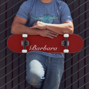 Brick Red Elegante naam   Klassiek Trendy Persoonlijk Skateboard