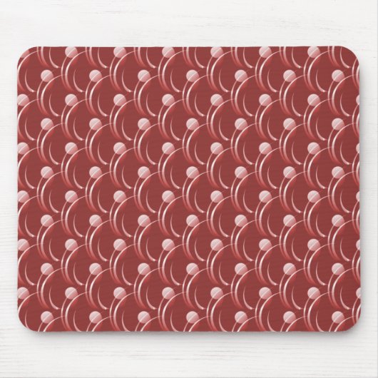 Brick Red Fancy Swirls Mousepad Muismat (Voorkant)