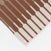 Brick Red Fleece Deken – Retro Modern Look (Hoek)