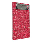 Brick Red Glitter Mini Klembord (Schuin)