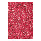 Brick Red Glitter Mini Klembord (Achterkant)