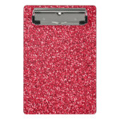 Brick Red Glitter Mini Klembord (Voorkant)