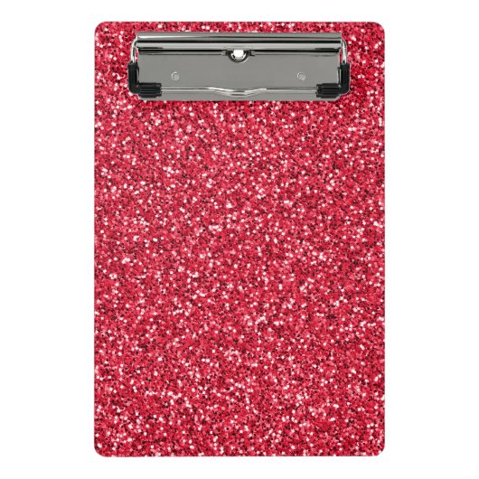 Brick Red Glitter Mini Klembord (Voorkant)