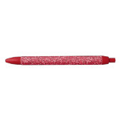 Brick Red Glitter Zwarte Inkt Pen (Voorkant)