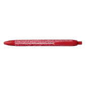Brick Red Glitter Zwarte Inkt Pen (Achterkant)