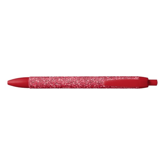 Brick Red Glitter Zwarte Inkt Pen (Achterkant)