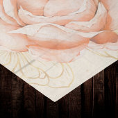 Brick Red Green Rooster Boerderij Chic met Rozen Tissuepapier