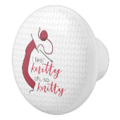 Brick Red, ik voel me lekker. Keramische Knop (Rechts)