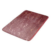brick red marble print badmat (Gekanteld)