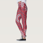 Brick Red Medallion Pattern Yoga Leggings (Links)