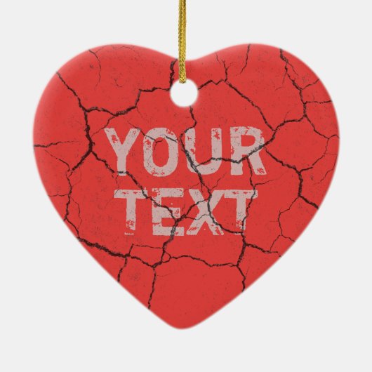 Brick    RedCeramic Ornament Heart (Achterkant)