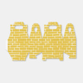 Brick Road - Geel en transparant Bedankdoosjes (Uitgevouwen)