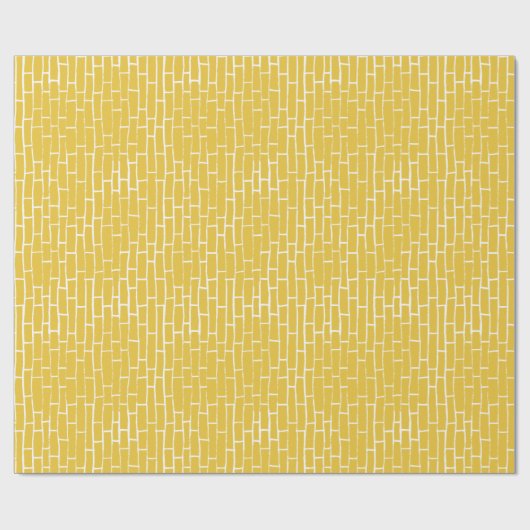 Brick Road - Geel en transparant Cadeaupapier (Vlak)