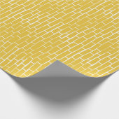 Brick Road - Geel en transparant Cadeaupapier (Hoek)