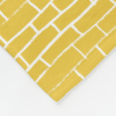 Brick Road - Geel en transparant Fleece Deken (Hoek)