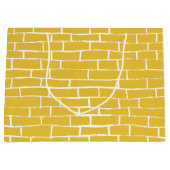 Brick Road - Geel en transparant Groot Cadeauzakje (Voorkant)