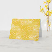 Brick Road - Geel en transparant Kaart (Gele Bloem)