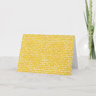 Brick Road - Geel en transparant Kaart