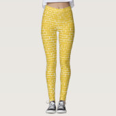 Brick Road - Geel en transparant Leggings (Voorkant)