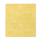 Brick Road - Geel en transparant Notitieblok (Voorkant)