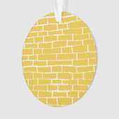 Brick Road - Geel en transparant Ornament (voorkant)